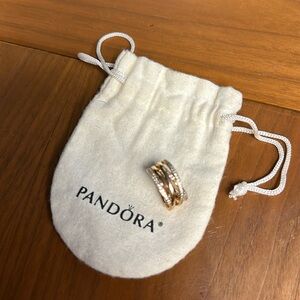 Authentic pandora ring in rose gold